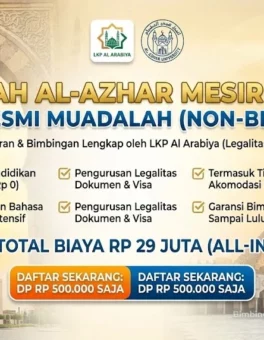 Daftar Al Azhar Mesir (100% Resmi) 2026/2027 - Kursus LKP Webster Kampung Inggris