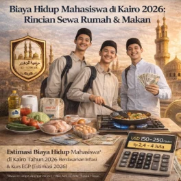Biaya Hidup Mahasiswa di Kairo 2026 - Materi Bahasa Arab Al Arabiya