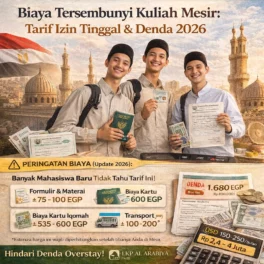 Biaya tersembunyi kuliah di Mesir 2026 - Materi Bahasa Arab Al Arabiya
