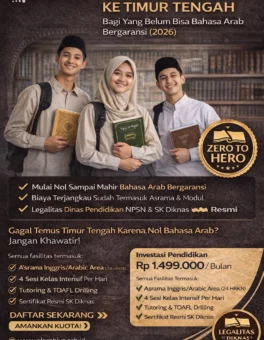 Program Persiapan ke Timur Tengah Bergaransi - Kursus LKP Webster Kampung Inggris